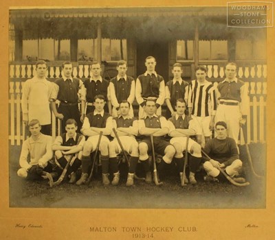  Malton Town Hockey Club 1913-14 Photograph taken by Harry Edwards. WS ref: MALWS.2018.1933  