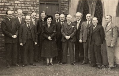  Trinity Male Voice Choir - 1940s.L to R: Jim Thorpe, Walter Dobson, NJ Anderson, Claude Kirby, Lilian Anderson, ? Smith, Gordon Smith, Fred Spink, Jack Jefferson, Sid Dennis, ? Redpath, Carrie Anderson, ? Hawes WS ref: MALWS.2017.603 