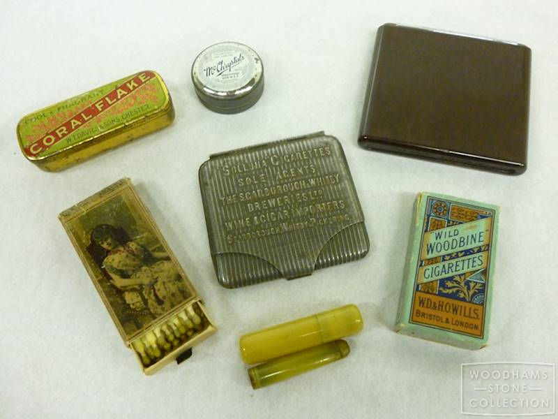  Smoking Accdessories. Now, less acceptable, smoking was part of everyday life for many over the centuries. From pipes to cigarette cases, there have been many items produced specifically for the consumption of tobacco. Some of these items are highly personal and tell fascinating individual stories. 